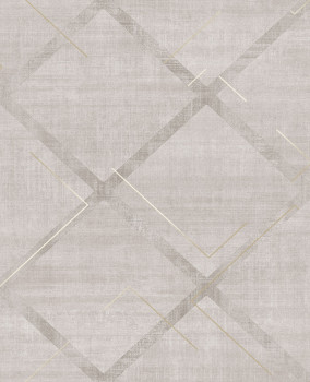 Geometrikus vlies tapéta szürke-bézs, 124122, Element, Graham Brown Premium