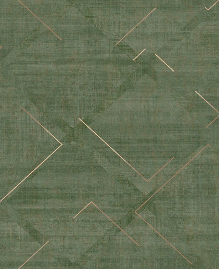 Geometrikus vlies tapéta zöld, 124126, Element, Graham Brown Premium
