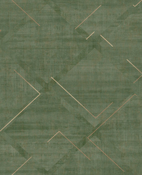 Geometrikus vlies tapéta zöld, 124126, Element, Graham Brown Premium