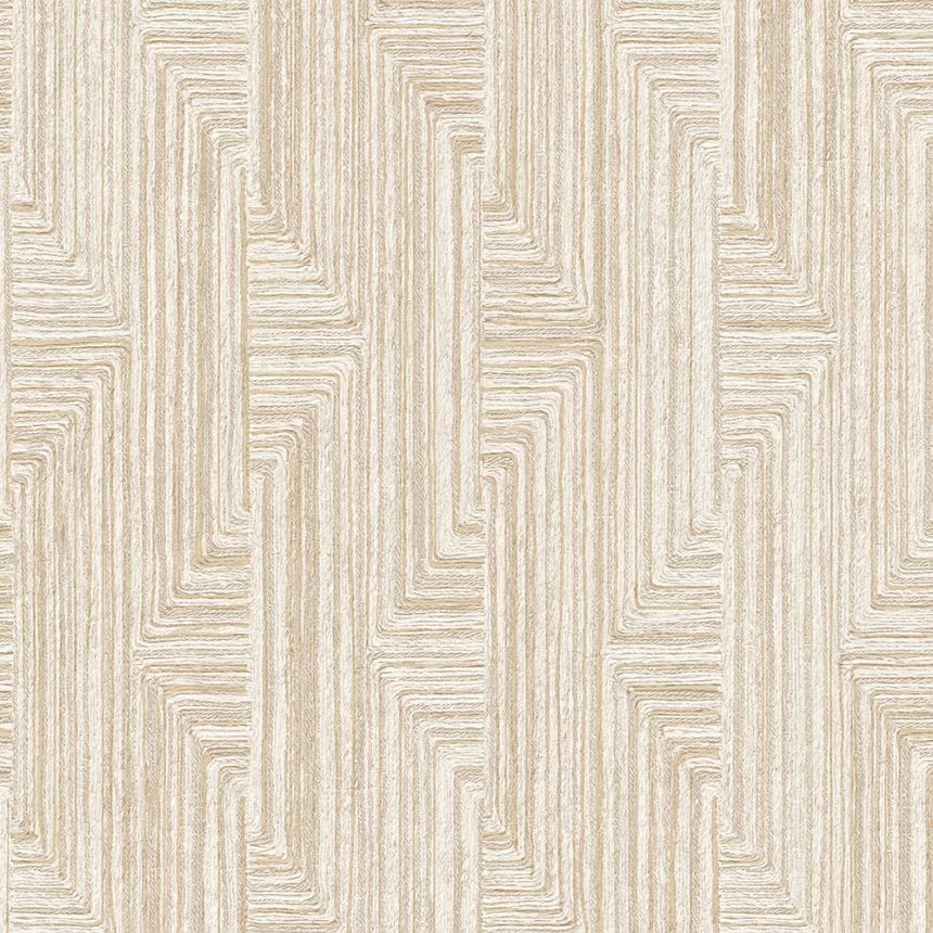 Geometrikus vlies tapéta, bézs, SA524012, Santa Fe, Design ID