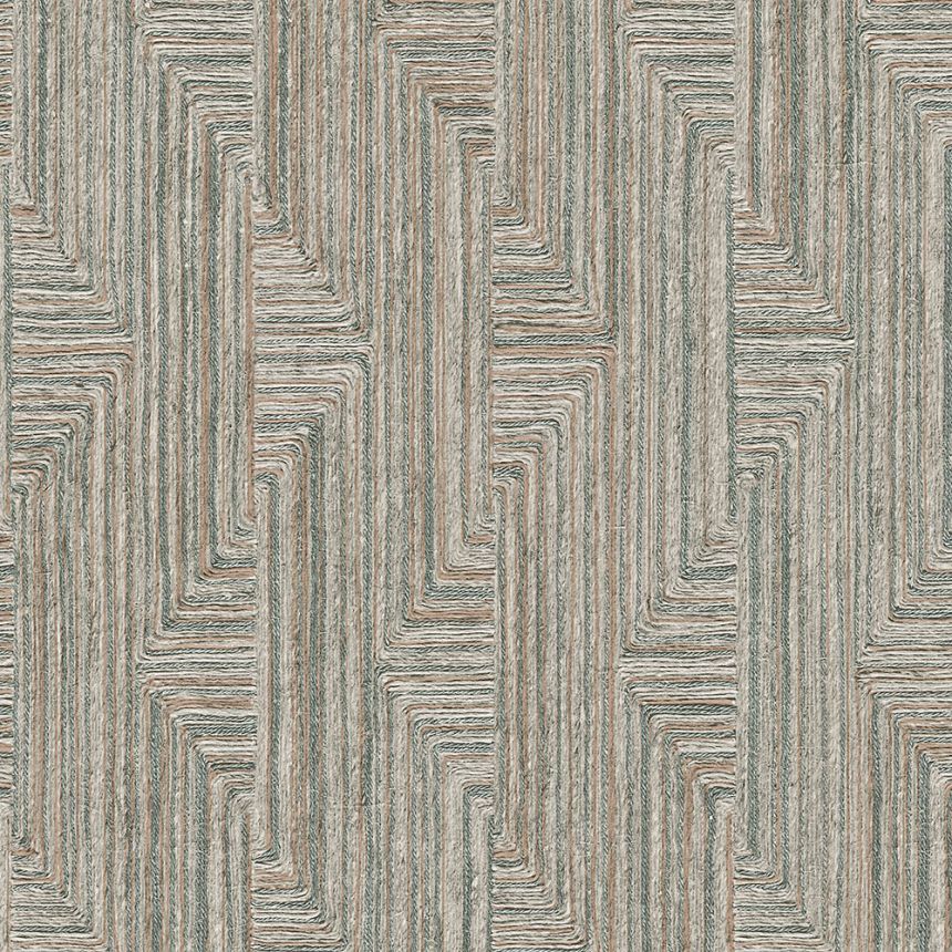 Geometrikus vlies tapéta, kék-szürke, SA524014, Santa Fe, Design ID