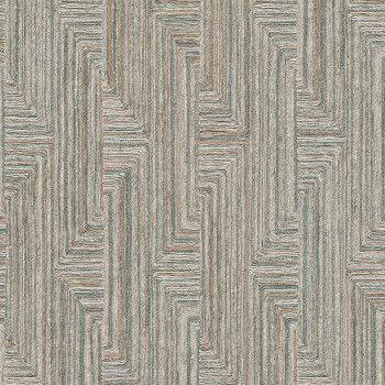 Geometrikus vlies tapéta, kék-szürke, SA524014, Santa Fe, Design ID