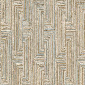 Geometrikus vlies tapéta, bézs-szürke, SA524015, Santa Fe, Design ID
