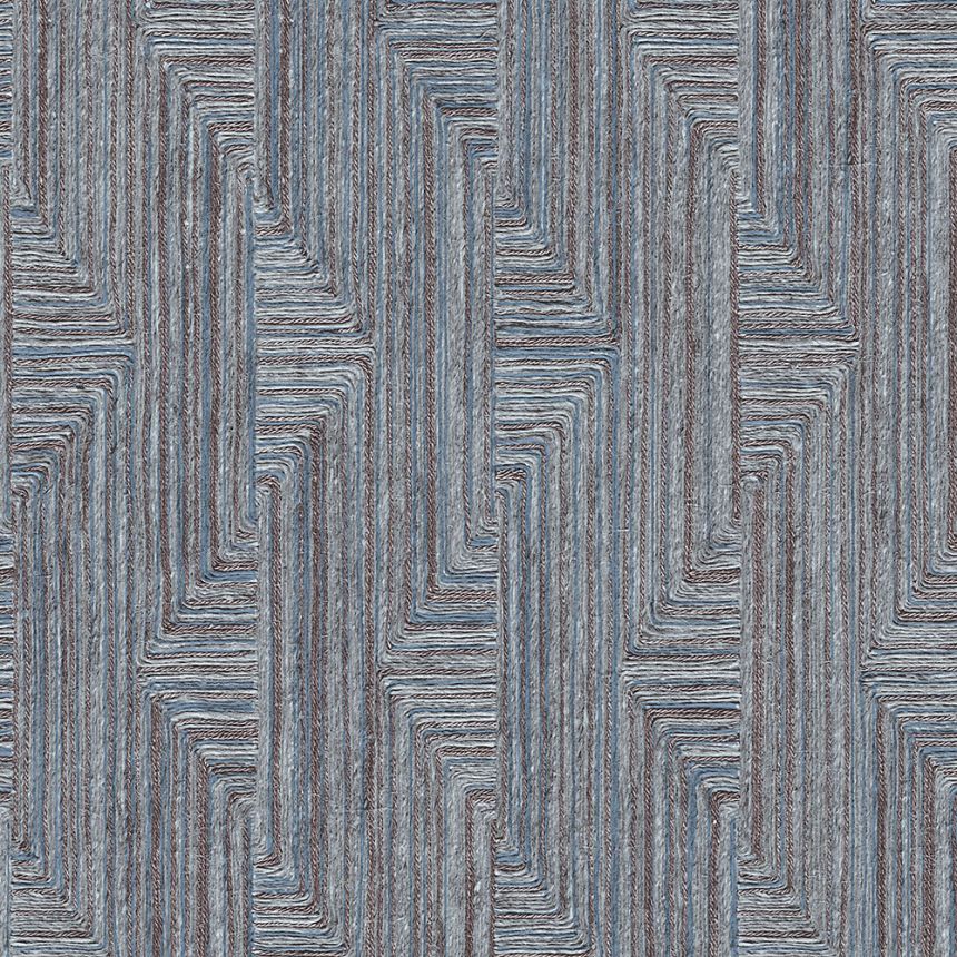 Geometrikus vlies tapéta, kék-szürke, SA524016, Santa Fe, Design ID