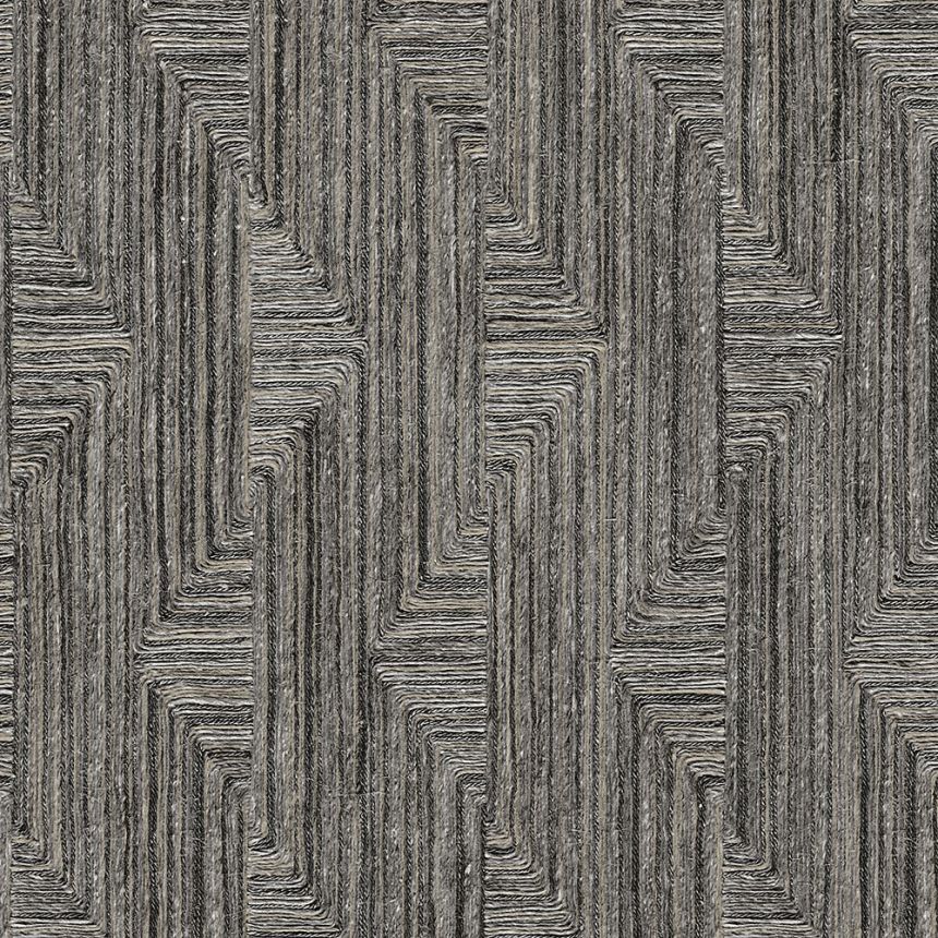 Geometrikus vlies tapéta, fekete-szürke, SA524017, Santa Fe, Design ID