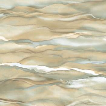 Vlies tapéta, szürke-bézs, hullámok, márvány, SA524045, Santa Fe, Design ID
