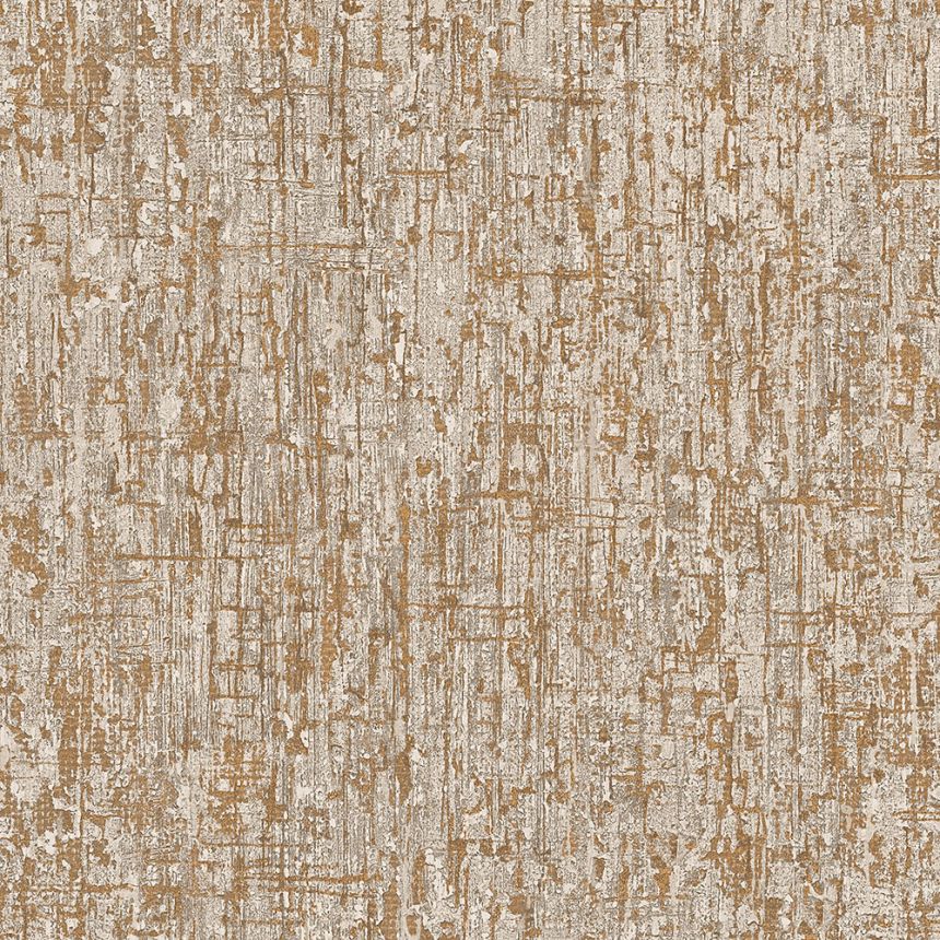 Vlies tapéta, barna-arany, textúra, SA524076, Santa Fe, Design ID