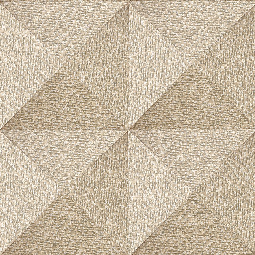 Geometrikus vlies tapéta, barna-bézs, SA524103, Santa Fe, Design ID