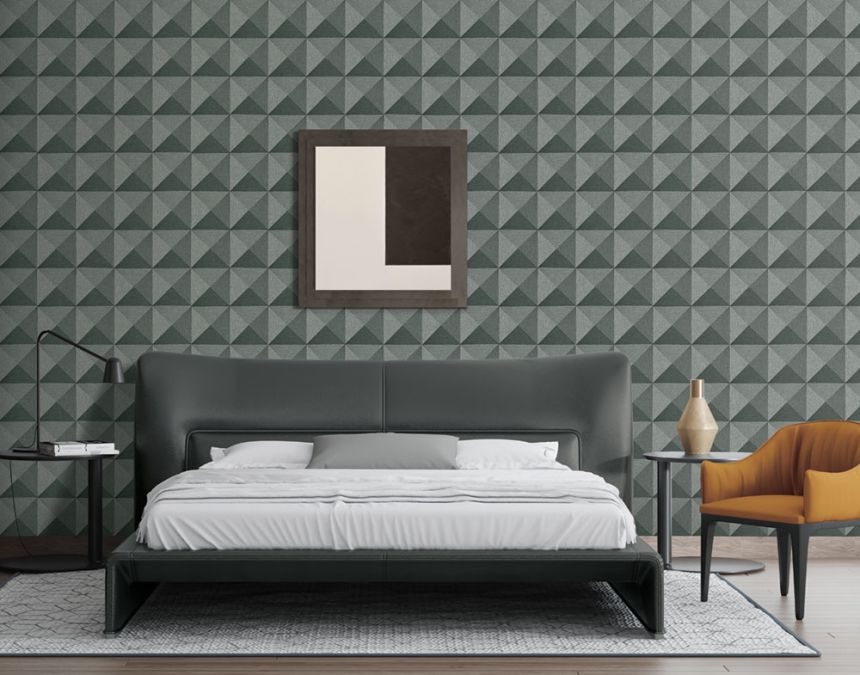 Geometrikus vlies tapéta, barna-bézs, SA524103, Santa Fe, Design ID
