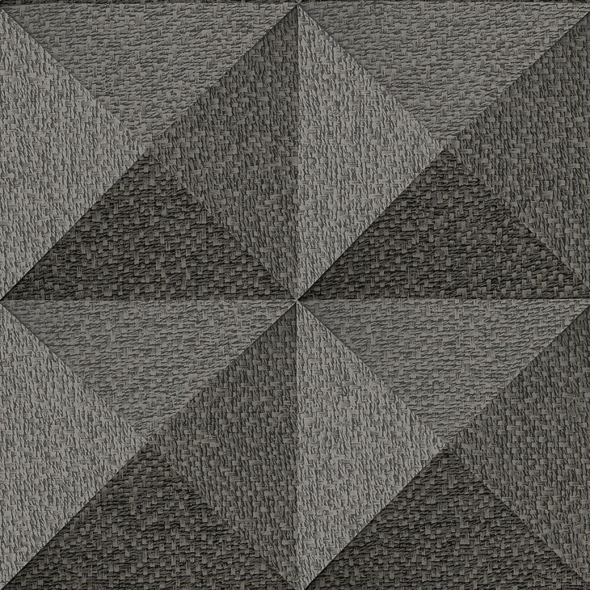 Geometrikus vlies tapéta, barna-fekete, SA524104, Santa Fe, Design ID