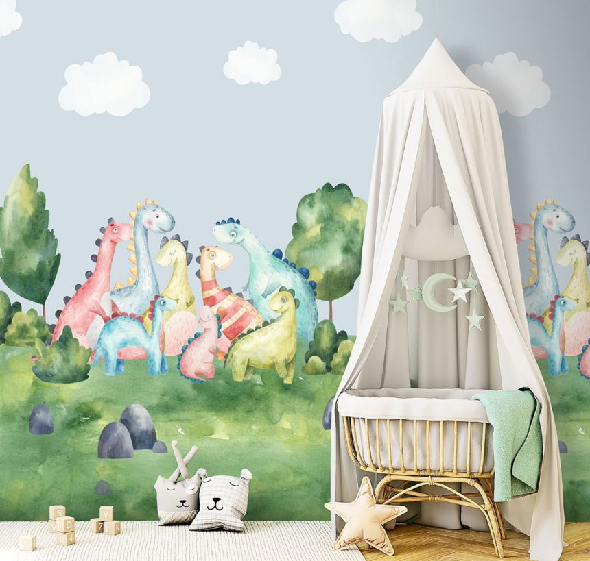 Gyermek vlies poszter tapéta, sárkányok, CW6003-2, Cute Walls, Decoprint
