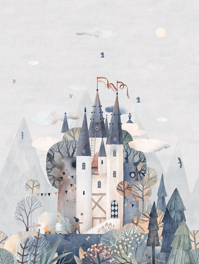 Gyermek vlies poszter tapéta, állatok, CW6005-2, Cute Walls, Decoprint