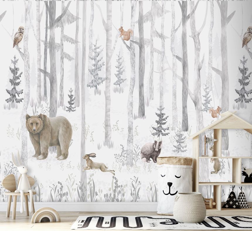 Vlies poszter tapéta, erdei állatok, CW6044-1, Cute Walls, Decoprint