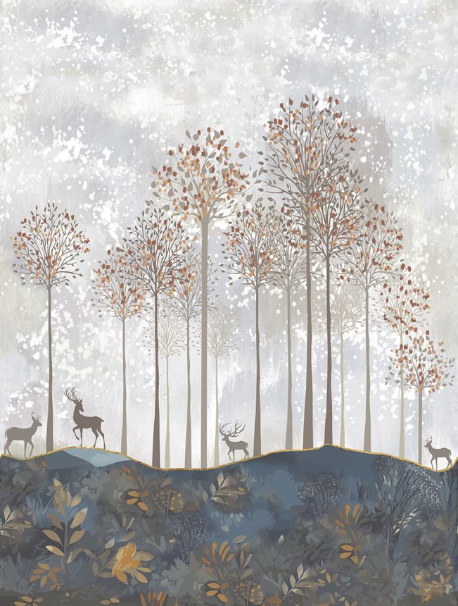 Gyermek vlies poszter tapéta, szarvas, erdő, CW6047-1, Cute Walls, Decoprint