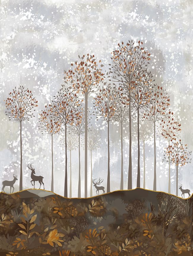 Gyermek vlies poszter tapéta, szarvas, erdő, CW6047-2, Cute Walls, Decoprint