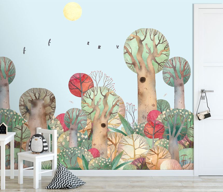 Gyermek vlies poszter tapéta, táj, erdő, CW6049-2, Cute Walls, Decoprint