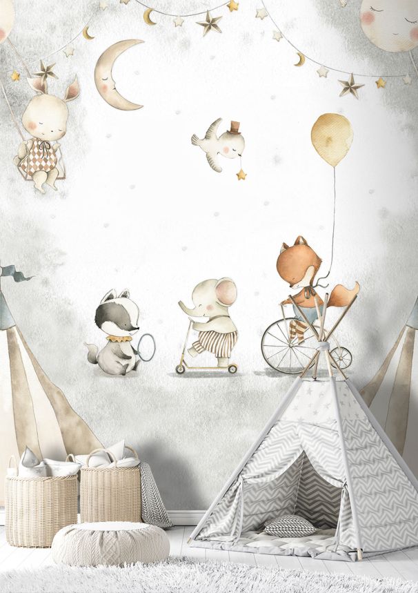 Gyermek vlies poszter tapéta, állatok, CW6055-1, Cute Walls, Decoprint