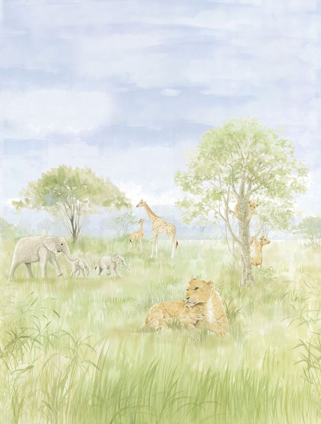 Vlies poszter tapéta, állatok Afrikából, CW6113-2, Cute Walls, Decoprint
