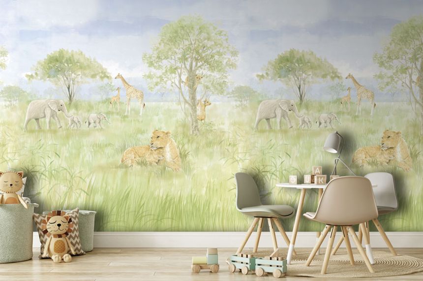 Vlies poszter tapéta, állatok Afrikából, CW6113-2, Cute Walls, Decoprint