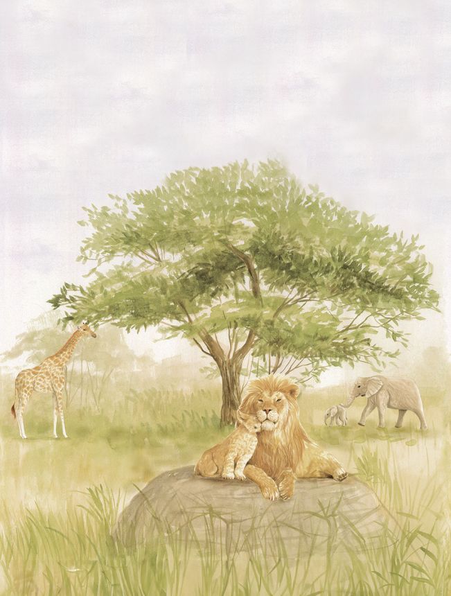 Vlies poszter tapéta, állatok Afrikából, CW6114-2, Cute Walls, Decoprint