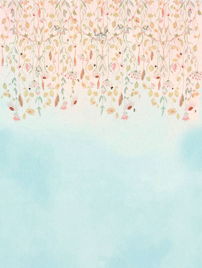 Vlies poszter tapéta, virágok, CW6124-1, Cute Walls, Decoprint