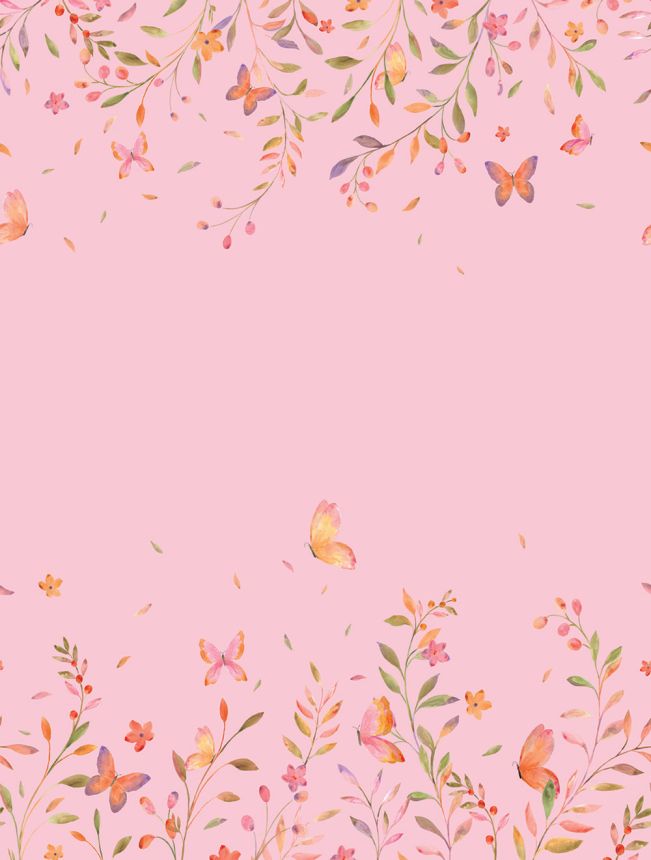 Vlies poszter tapéta, rózsaszín, virágok, CW6126-2, Cute Walls, Decoprint
