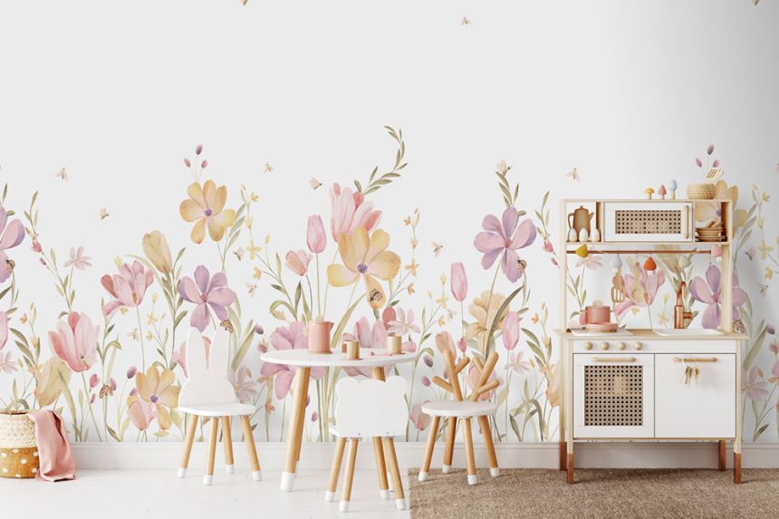 Vlies poszter tapéta, virágok, CW6129-1, Cute Walls, Decoprint