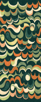 Vlies poszter tapéta, zöld, hullámos, DGRHA1043-260, Rhapsody, Masureel