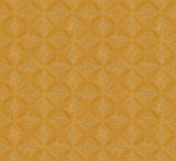 Geometrikus vlies tapéta, okker, etno, AMA104, Amani, Masureel