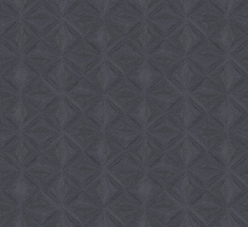 Geometrikus vlies tapéta, fekete, etno, AMA105, Amani, Masureel