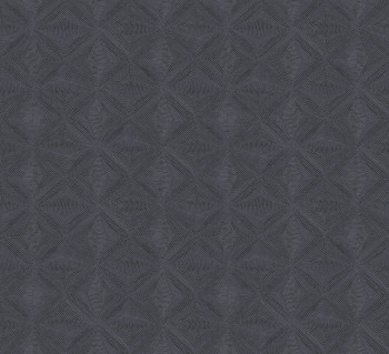 Geometrikus vlies tapéta, fekete, etno, AMA105, Amani, Masureel