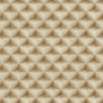 3D geometrikus vlies tapéta,  barna-bézs, 20017, New Tekko, Emiliana Parati