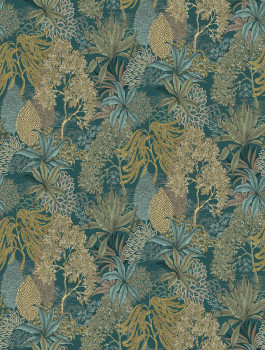 Vlies poszter tapéta, zöld, levelek, FW4003-1, Feature Walls, Decoprint