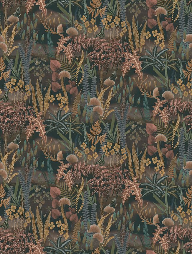 Vlies poszter tapéta, barna, levelek, FW4005-2, Feature Walls, Decoprint