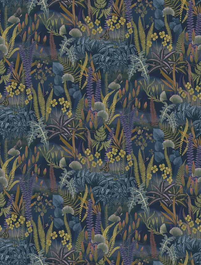 Vlies poszter tapéta, kék, levelek, FW4005-4, Feature Walls, Decoprint