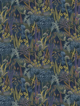 Vlies poszter tapéta, kék, levelek, FW4005-4, Feature Walls, Decoprint