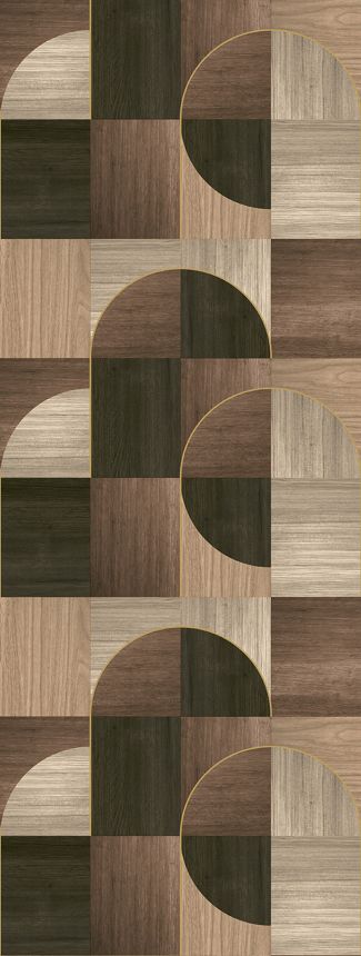 Grafikus vlies poszter tapéta, barna, FW4012-1, Feature Walls, Decoprint