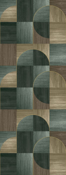 Grafikus vlies poszter tapéta, zöld, FW4012-2, Feature Walls, Decoprint