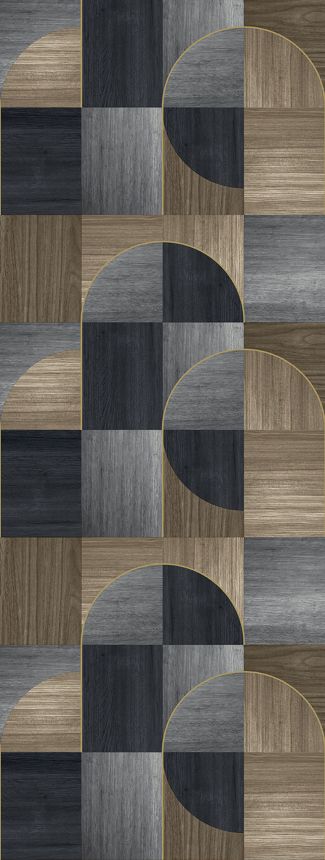 Grafikus vlies poszter tapéta, kék, FW4012-4, Feature Walls, Decoprint