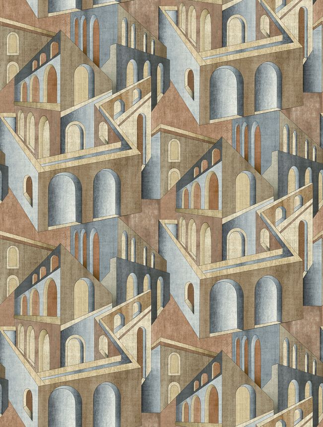 Grafikus vlies poszter tapéta, barna-szürke, FW4013-1, Feature Walls, Decoprint