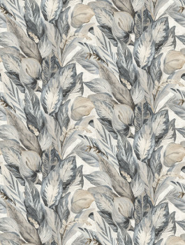 Vlies poszter tapéta, szürke-bézs, levelek, FW4016-6, Feature Walls, Decoprint