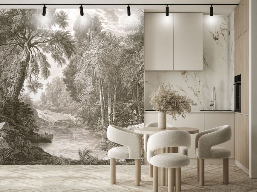 Vlies poszter tapéta, barna-szürke, erdő, fák, FW4019-2, Feature Walls, Decoprint