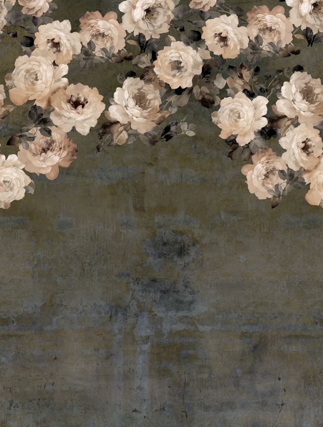 Vlies poszter tapéta, barna, virágok, FW4023-5, Feature Walls, Decoprint