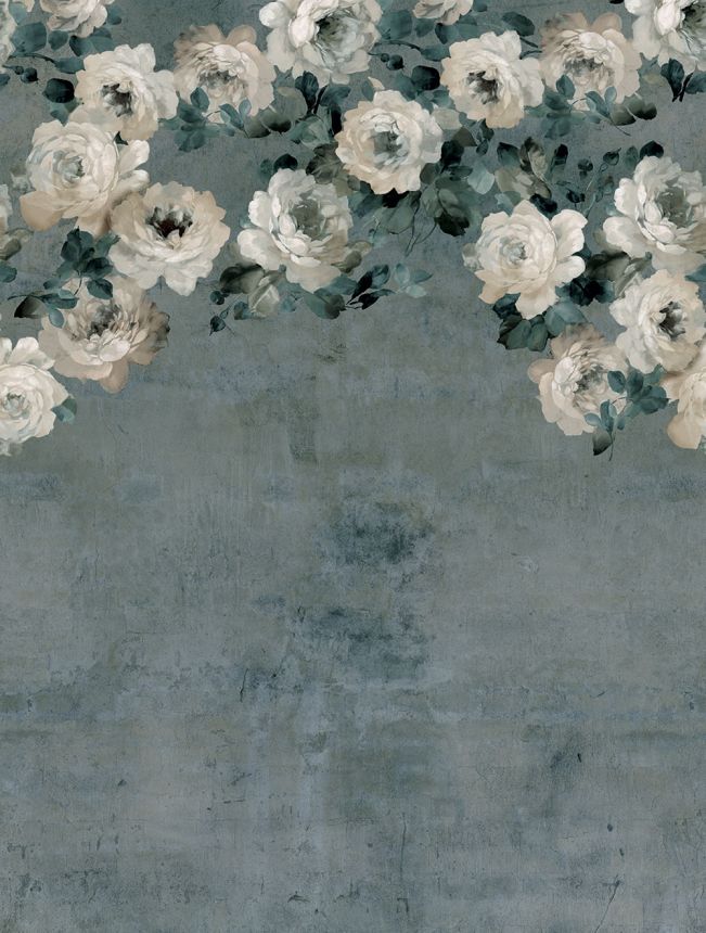 Vlies poszter tapéta, kék-zöld, virágok, FW4023-6, Feature Walls, Decoprint