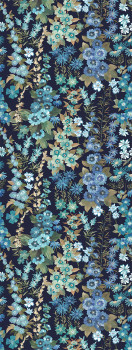 Vlies poszter tapéta, kék, virágok, FW4025-1, Feature Walls, Decoprint