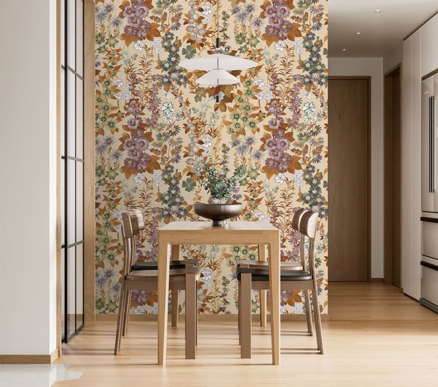 Vlies poszter tapéta, bézs, virágok, FW4025-11, Feature Walls, Decoprint