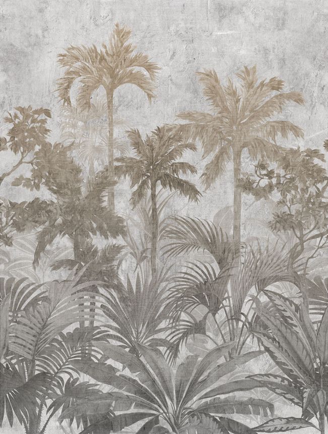 Vlies poszter tapéta, szürke, pálmafák, FW4027-1, Feature Walls, Decoprint