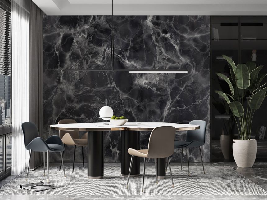 Vlies poszter tapéta, fekete, márvány, FW4052-5, Feature Walls, Decoprint