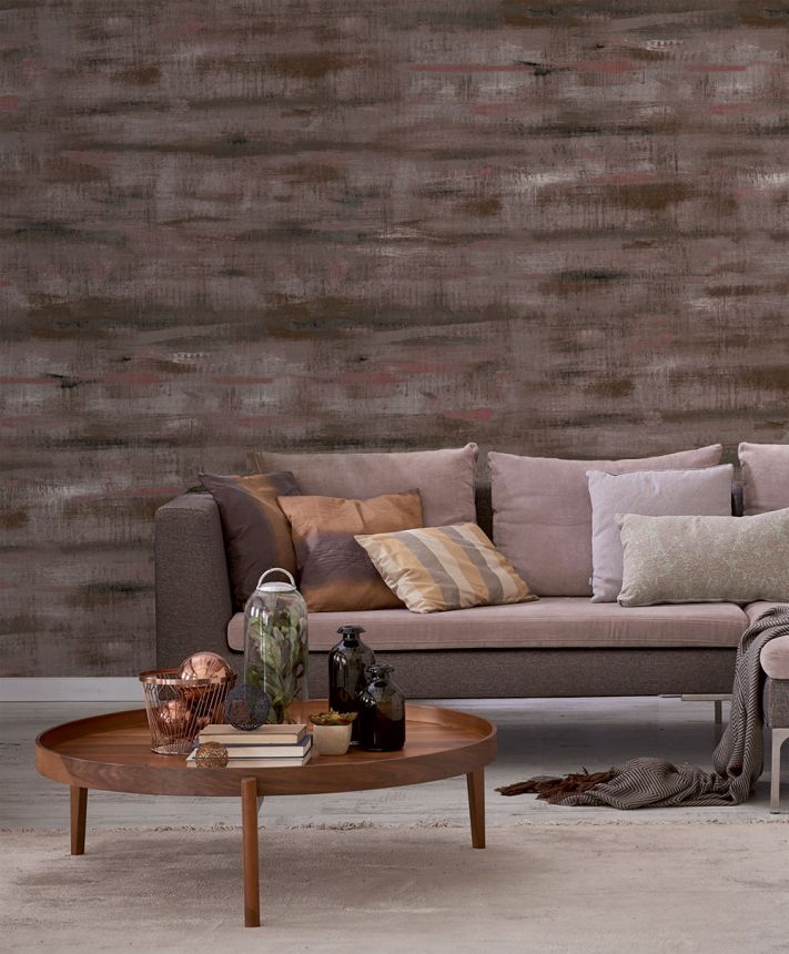 Vlies poszter tapéta, barna-piros, festés, FW4053-3, Feature Walls, Decoprint