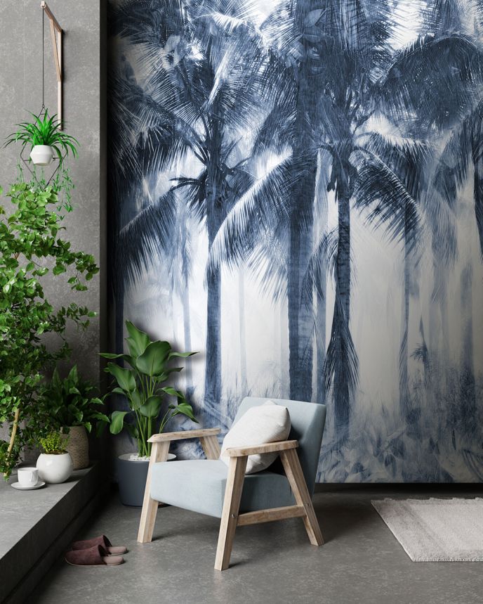 Vlies poszter tapéta, kék, pálmafák, FW4054-2, Feature Walls, Decoprint